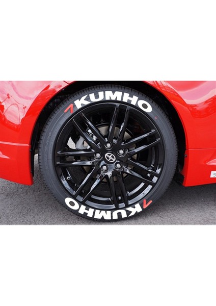 Kumho Beyaz Kalıcı Lastik Yazısı Kumho Sticker 8 Kit Büyük Boy fiyatları