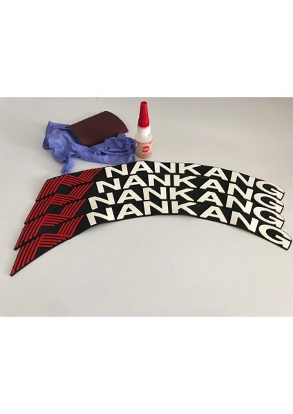 Nankang Beyaz Kalıcı Lastik Yazısı Nankang Sticker 8 Kit Büyük Boy modelleri