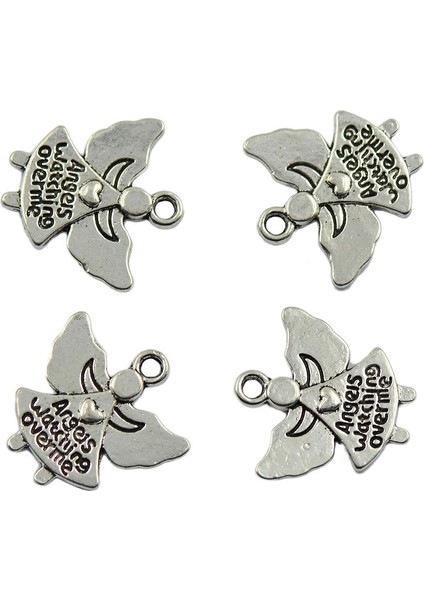 El Yapımı 30PCS Silver Angel Charms Angels Melekler Beni Izliyor Bilezik 19X19MM (Yurt Dışından) fiyatları