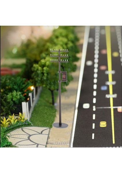3pcs / Set 1/100 Ho Ölçekli Tren Peyzajı Için Çıkarılabilir Telefon Kutupları (Yurt Dışından)