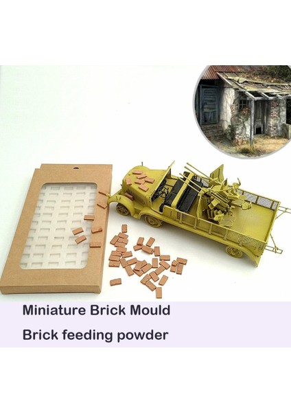 1:35 Uzun Tuğla Kum Masa Modeli Dıy Malzemeleri Simüle Için Tuğla Kalıp (Yurt Dışından) modelleri