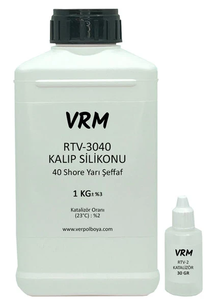 VRM Vernikrecinemarketi Rtv-2 Yarı Şeffaf - Sert Kalıp Silikonu (40 Shore) - 1 kg