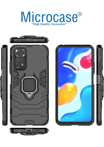 Xiaomi Redmi Note 11 Batman Yüzüklü Armor Kılıf - Siyah fiyatları