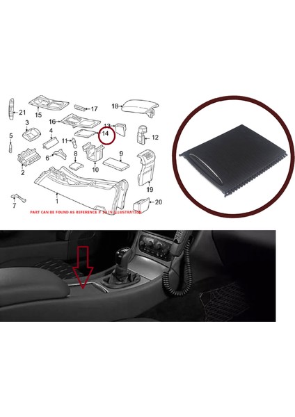 BDP1131 Mercedes Benz C-Class W203 CL203 2000-2007 Için Orta Konsol Bardak Tutucu Sürgü Panjur Kapağı 20368001239051 fiyatları