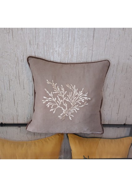 Nakışhomedesign Mercan Model Nakış Işlemelı45 x 45 cm Kırlentkılıfı