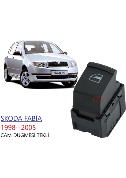 Skoda Fabia Cam Düğmesi Anahtarı 1998--2008