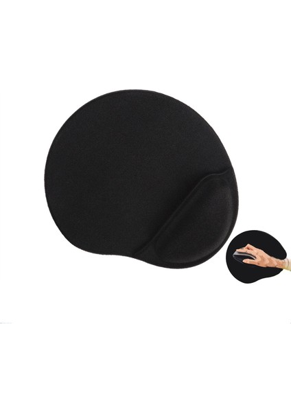 LN-2053 Large Boy Siyah Ergonomik Suya Dayanıklı Bileklikli Mouse Pad