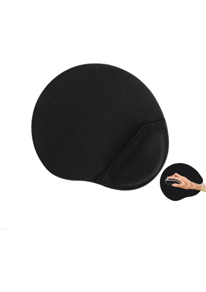 LN-2053 Large Boy Siyah Ergonomik Suya Dayanıklı Bileklikli Mouse Pad