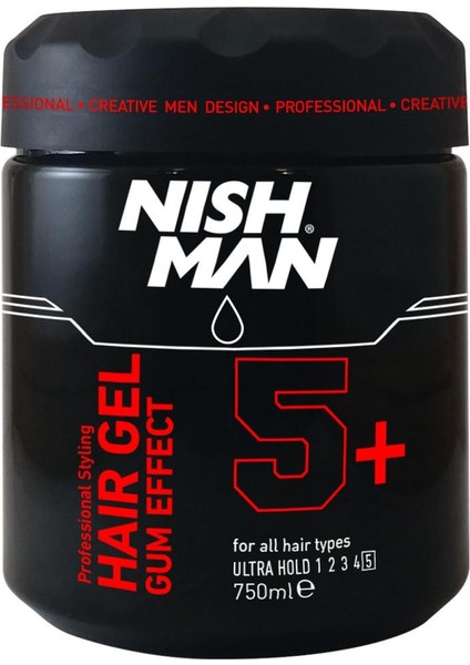 Nıshman Saç Jölesi Gum Effect 5+ 750 ml