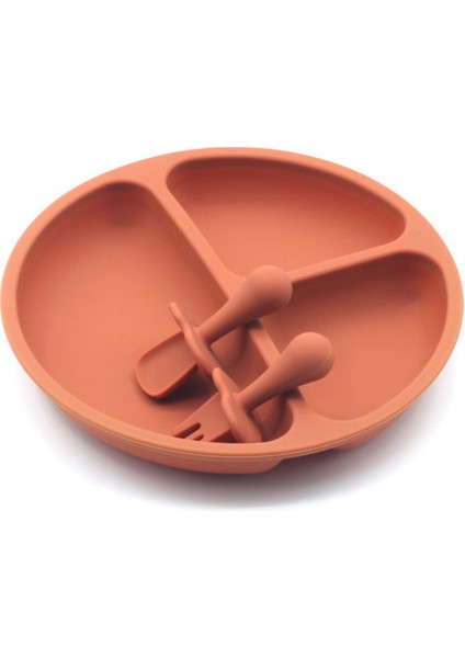 Çocuk Çatal Bıçak Takımı Bebek Maması Sınıfı Tamamlayıcı Gıda Gülen Tabak Seti Şeytan Gözü(Yurt Dışından)