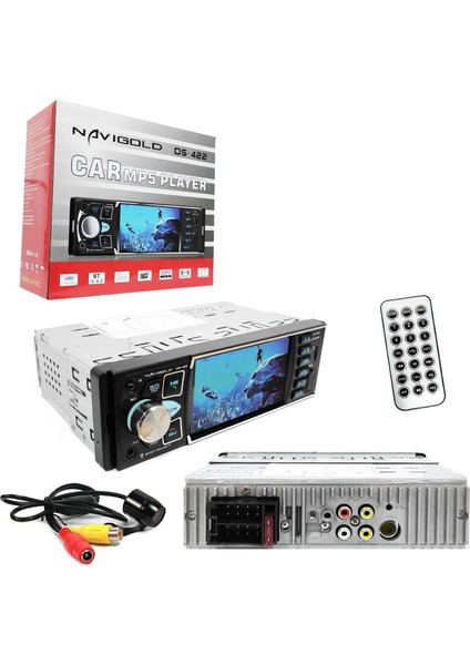 Navıgold Oto Teyp 4X45W 4" Ekranlı Bt/usb/sd/fm/aux/mp5 Kameralı DS-422