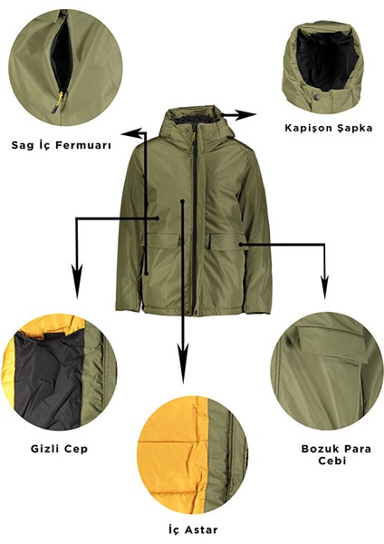 Erkek H Winter Mont M - Haki