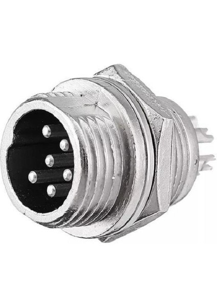 Mike Konnektör 12MM 6 Pin - Erkek