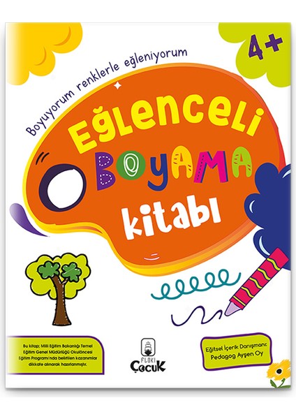 3+ Yaş "Eğlenceli Boyama Kitabı" Eğlenceli Ve Eğitici Okul Öncesi Çocuk Beceri Gelişimi Etkinliği