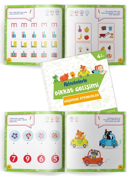 4+ Yaş Aktivitelerle Dikkat Gelişimi - Düşünsel Etkinlikler Okul Öncesi Eğlenceli Etkinlik modelleri
