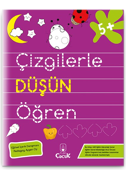 5+ Yaş Çizgilerle Düşün Öğren Eğlenceli Ve Geliştirici Okul Öncesi Çocuk Gelişimi Etkinliği