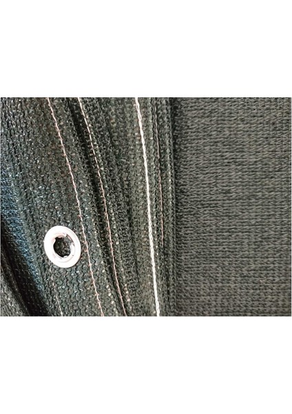 3 Metre x 5 Metre = 15MT2 %95'lik Gölgelik Yeşil Şerit Kolon Dikimli Kuşgözü Halkalı Jut File
