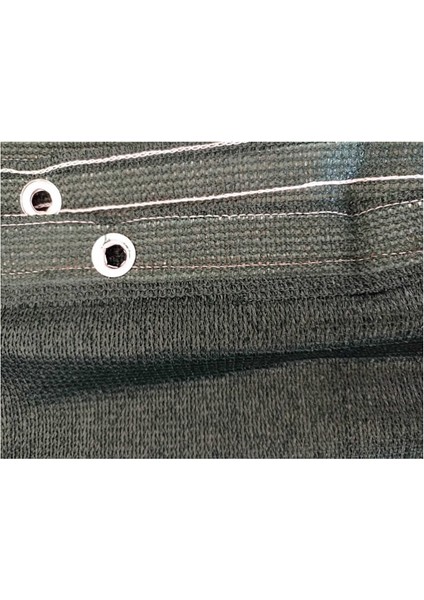 3 Metre x 5 Metre = 15MT2 %95'lik Gölgelik Yeşil Şerit Kolon Dikimli Kuşgözü Halkalı Jut File