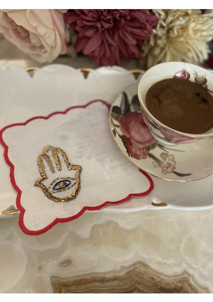 Fatma Eli 4 Lü Kahve Yanı Peçete