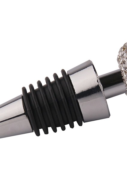 Kristal Top Kırmızı Şarap Durdurucu Elmas Çinko Alaşım Metal Mühürlü Şarap Cork Büyük Kırmızı (Yurt Dışından) fırsatları