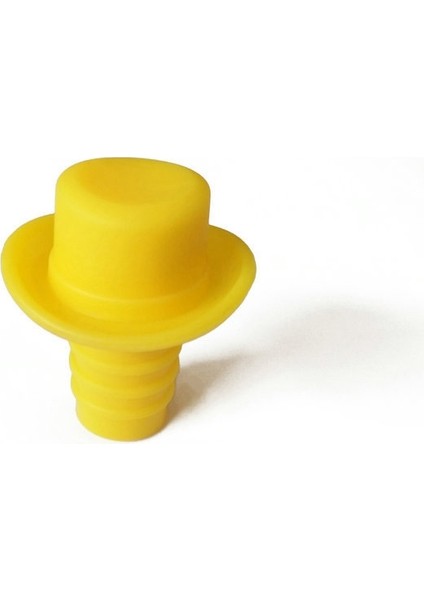 2 Adet Silika Jel Üst Şapka Taze Şarap Mantarları Cruet Kırmızı Şarap Tıpa Sarı (Yurt Dışından)