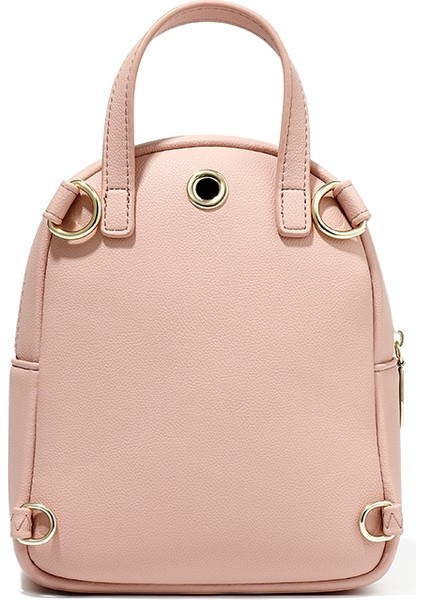 Mini Öğrenci Pu Omuz Kadınlar Bag Siyah (Yurt Dışından)