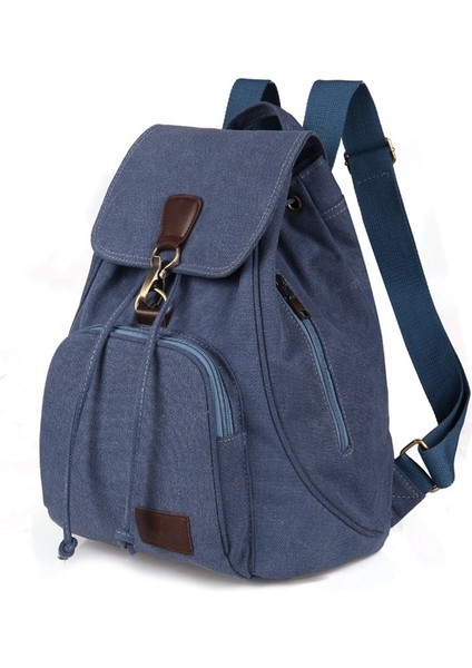 Canvas Öğrenci Dizüstü Bilgisayar Bag Mavi (Yurt Dışından)