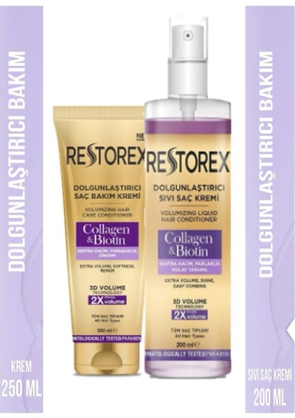 Collagen&biotin Sıvı Saç Kremi 200 ml +Krem 250 ml