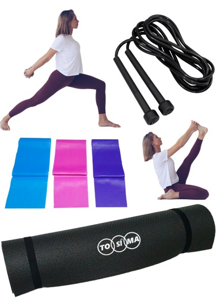 5'li Pilates Seti Egzersiz Seti Pilates Minderi Yoga Minderi Pilates Matı Set