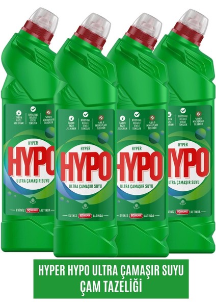 Hyper Hypo Çamaşır Suyu Çam Tazeliği 4'lü 750 gr