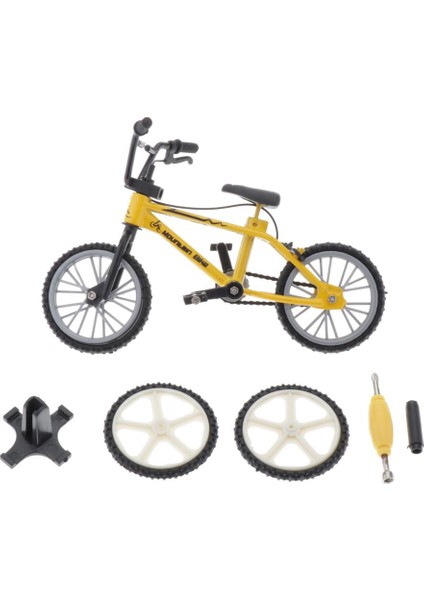 Mini Masa Gadget Bmx Bisiklet Modeli Parmak Tahtası Bisiklet Oyuncakları Çocuk Oyuncak Sarı (Yurt Dışından)