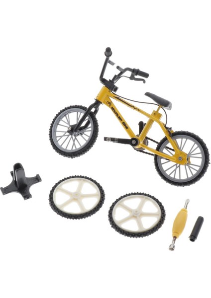 Mini Masa Gadget Bmx Bisiklet Modeli Parmak Tahtası Bisiklet Oyuncakları Çocuk Oyuncak Sarı (Yurt Dışından)