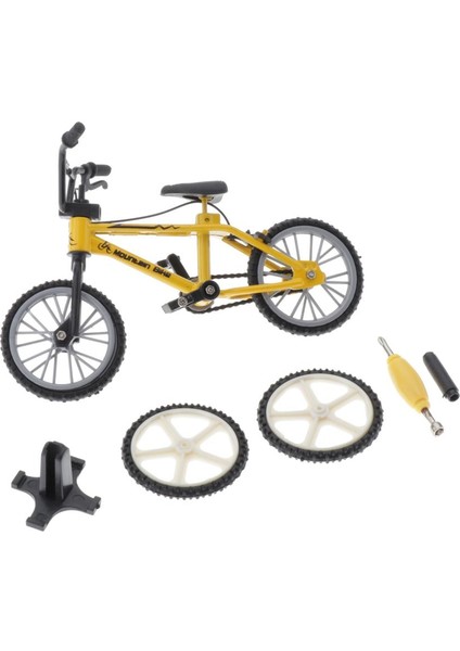 Mini Masa Gadget Bmx Bisiklet Modeli Parmak Tahtası Bisiklet Oyuncakları Çocuk Oyuncak Sarı (Yurt Dışından)