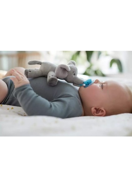 SCF34811 Uyku Arkadaşlı Ultra Soft 0-6 Ay Emzik Fil