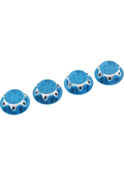 4x Alüminyum Tekerlek 17MM Adaptörü Mugen Zdtekno Hobao Ae Için Hex Somun 1/8 Rc Araba Mavi (Yurt Dışından)
