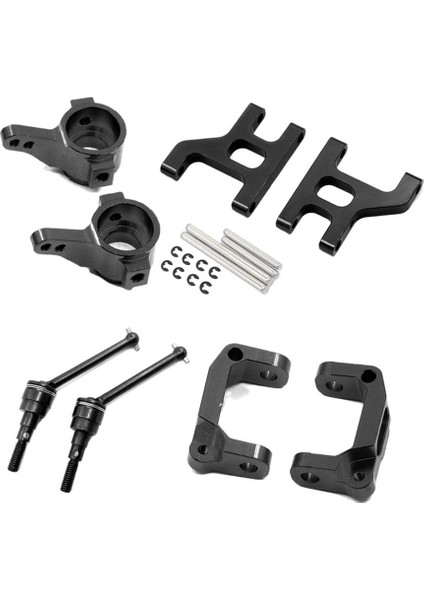CC01 Için Metal Direksiyon Salıncak Kolu 1/10 Hobi Araç Aracı Siyah (Yurt Dışından)