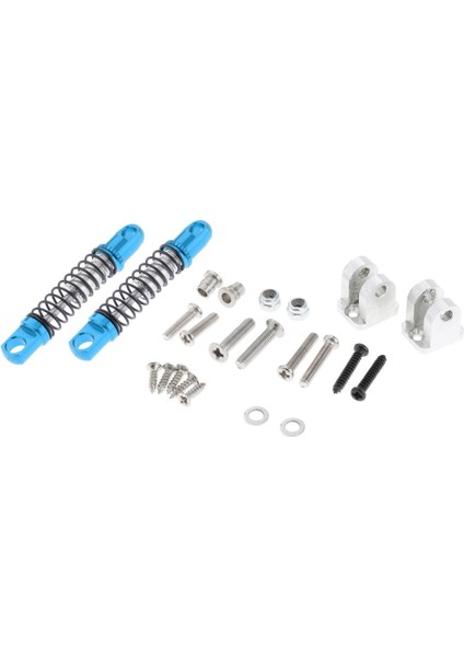 2x Rc Ön Amortisör Damper & Wpl D12 Model Kamyonlar Için Sabit Koltuk Mavi (Yurt Dışından)