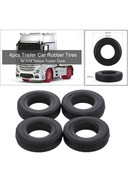 1:14 Rc 20MM Lastik Lastik Tamiya Model Paletli Römork Traktör Kamyonlar Için (Yurt Dışından)
