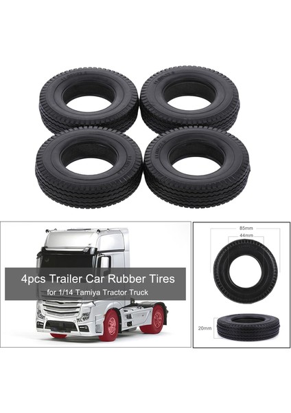 1:14 Rc 20MM Lastik Lastik Tamiya Model Paletli Römork Traktör Kamyonlar Için (Yurt Dışından)