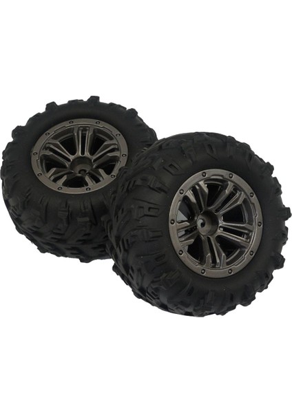 2pcs Rc Araç Kauçuk Lastikleri 1/16 Ölçekli Yüksek Hızlı 4WD Büyük Ayaklar Için Lastik Tekerlek Jantları (Yurt Dışından)