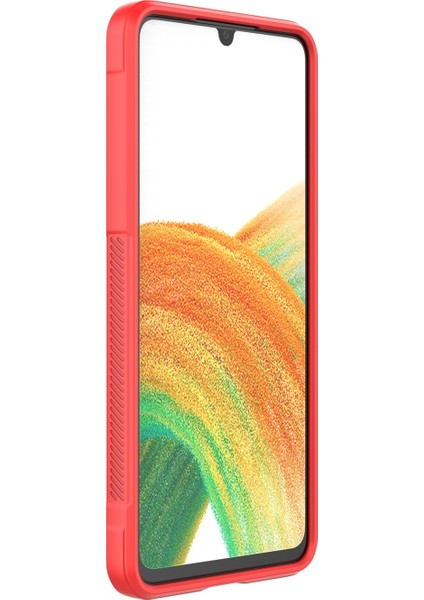 Galaxy A33 5G İçin Tpu + Flanel Telefon Kılıfı - Yeşil (Yurt Dışından)