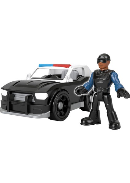 Sür-Bırak Polis Arabası ve Figürü Imaginext Araba ve Figür Seti