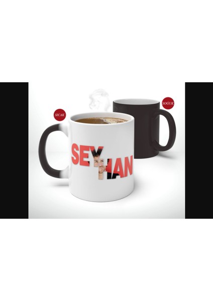 Kişiye Özel Isimli Fotoğraflı Sihirli Kupa Bardak-4