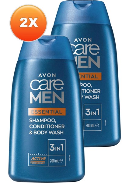 Care Men Essential 3’ü 1 Arada Sampuan, Bakım Kremi ve Dus Jeli 200 ml 2'li fiyatları