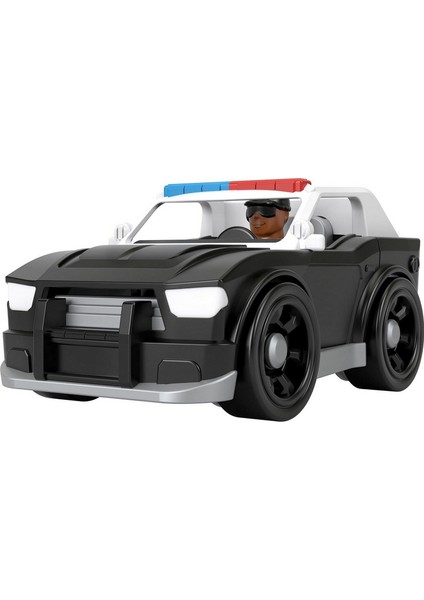 Sür-Bırak Polis Arabası ve Figürü Imaginext Araba ve Figür Seti