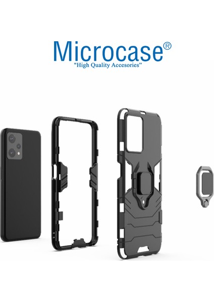 Realme 9 Pro Batman Yüzüklü Armor Kılıf - Siyah indirimleri