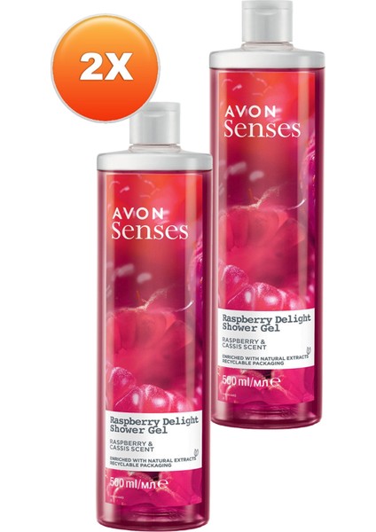 Senses Rapsberry Delight Frambuaz ve Frenk Üzümü Kokulu Duş Jeli 500 ml 2'li fiyatları