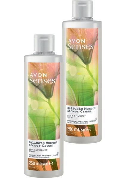 Senses Delicate Moment Elma ve Müge Kokulu Krem Duş Jeli 250 ml 2'li
