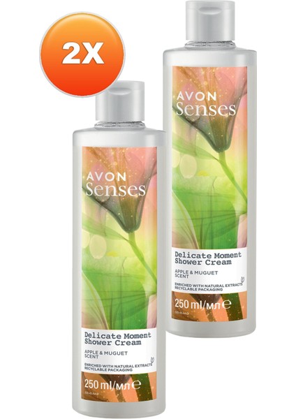 Senses Delicate Moment Elma ve Müge Kokulu Krem Duş Jeli 250 ml 2'li fiyatları