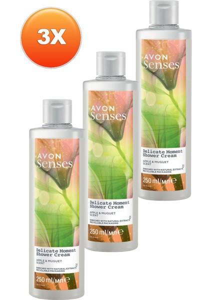 Senses Delicate Moment Elma ve Müge Kokulu Krem Duş Jeli 250 ml 3'lü fiyatları